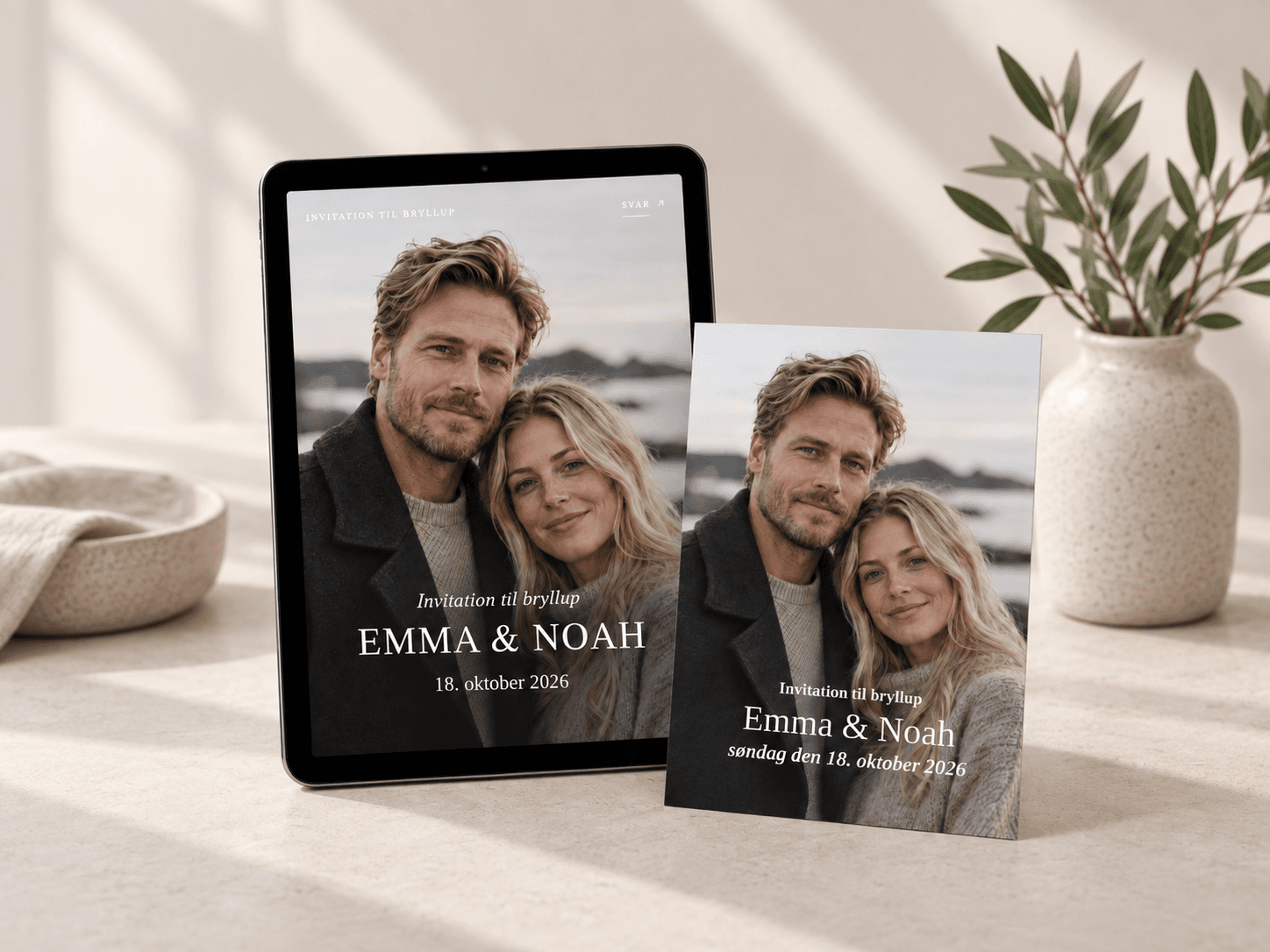 Magisk kollektion med mobil invitation